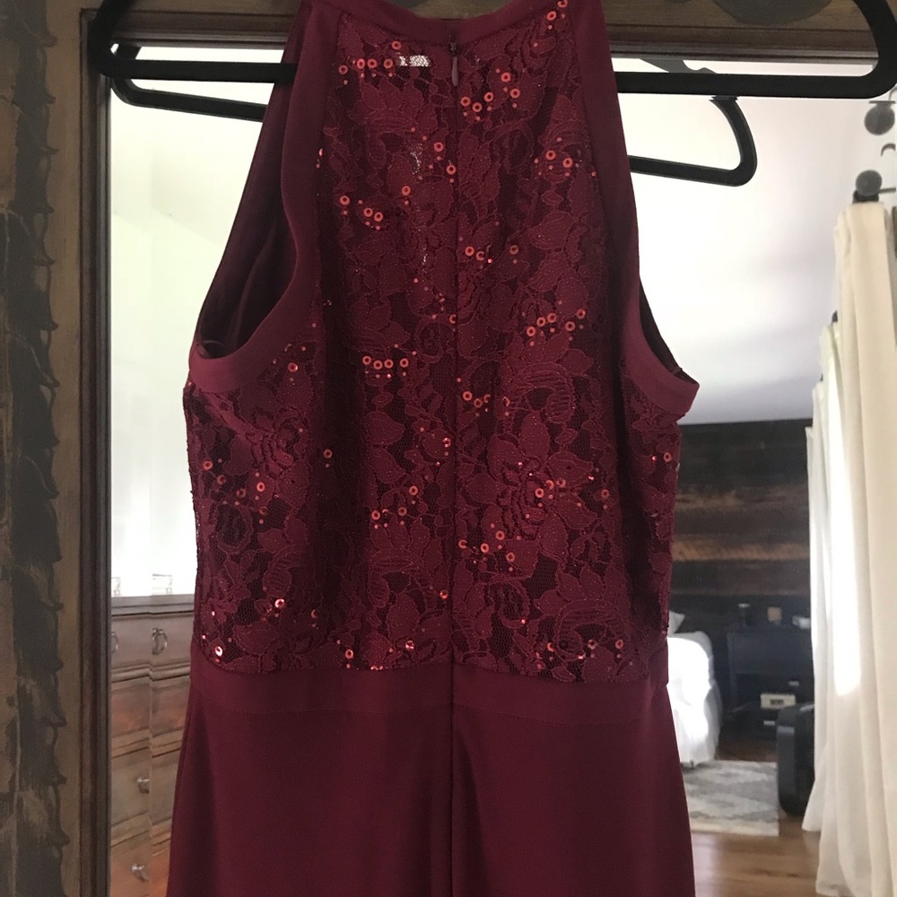 Maroon Bridesmaids Dress